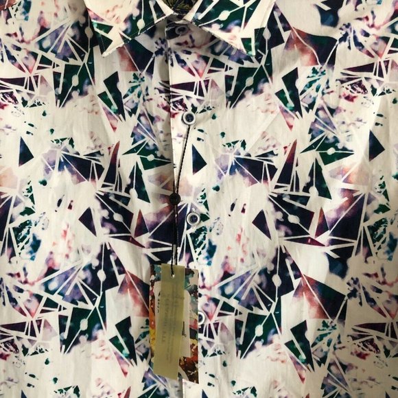 Robert Graham Paper Lanes Printed Sport Shirt Mens - Picture 11 of 12